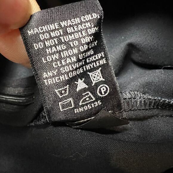 Lafayette 148 Brushed Cotton Flat Front Ankle Dress Pants Navy Blue Size 8 - Picture 6 of 9